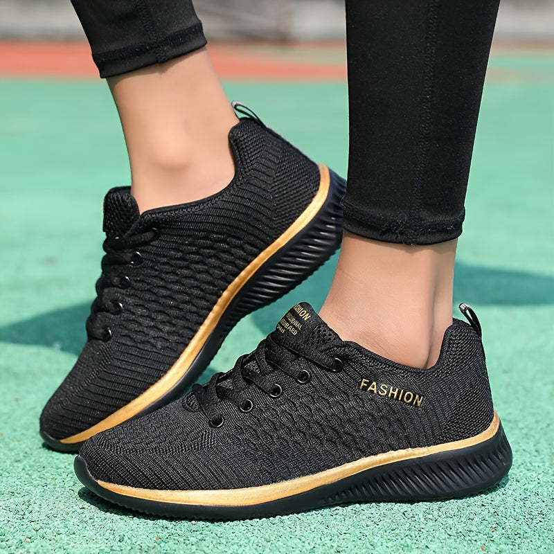 FEET™️Women's Shoes Lightweight Lace-Up Casual Sneakers, Breathable Soft Sole Platform Lace Up Walking Shoes, Comfortable Fashion Footwear plus size