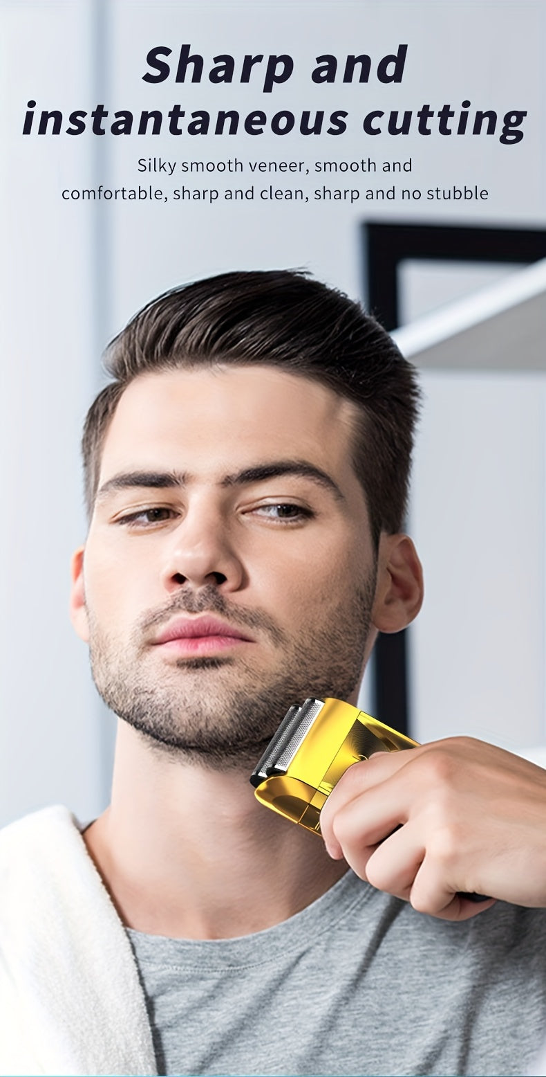 Professional Electric Razor 2-in-1, men Electric shaver Bald Hair Trimmer - Professional USB Rechargeable, Gentle Beard Hair Trimmer,