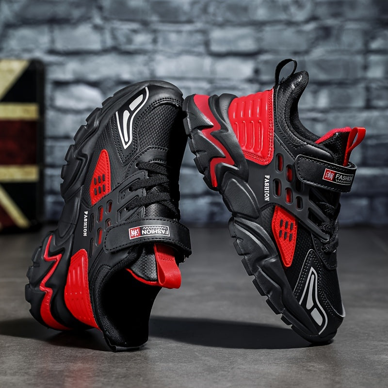 Boy'S ™️Trendy Chunky Shoes, Comfy Non Slip Casual Soft Sole Waterproof Sneakers For Kids Outdoor Activities