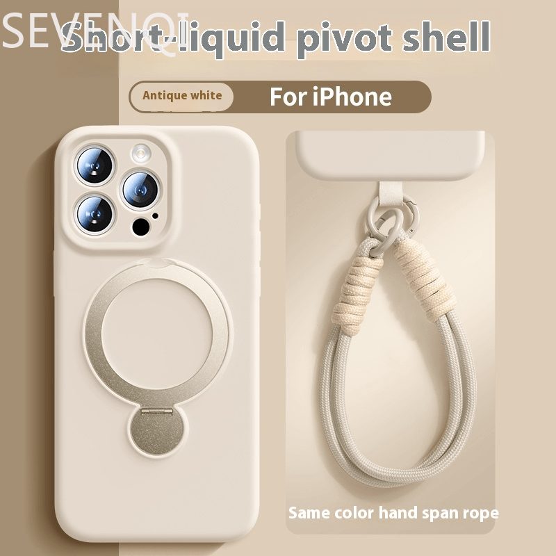 GRIP™️360-degree Phone Case for iPhone 16 iphone16promax new model 16pro liquid silicone magnetic strap holder 15P ultra-thin protective case