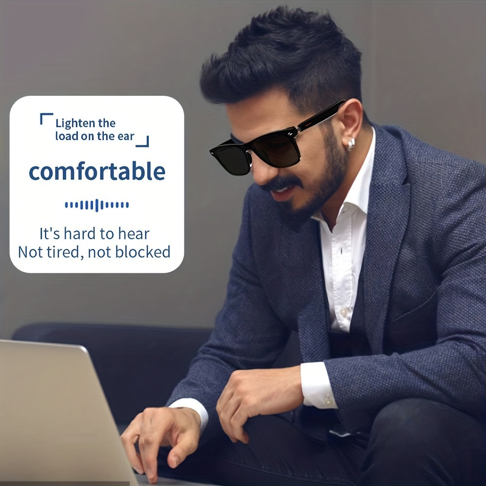 SENBONO ™️ Smart Glasses - Blue Light Filtering & Polarized Lenses, Low Latency Audio, Built-in Mic & Speakers, Touch & AI Voice Assistant Compatible, 5hrs Battery Life,