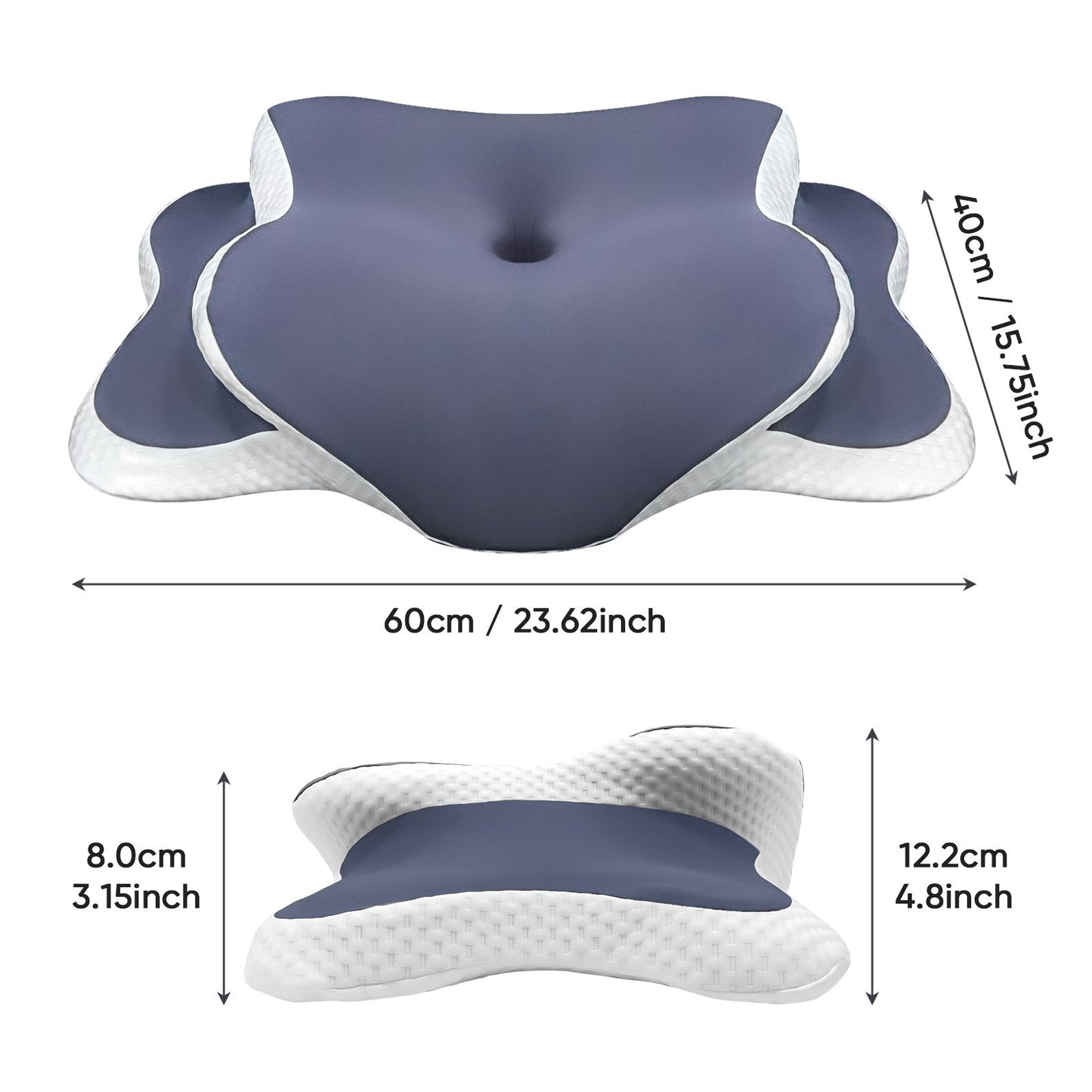 REST EAST ™️Adjustable Ergonomic Neck Pillow - Slow Rebound Memory, Corrective Butterfly Design | Suitable for Side, Back, Stomach Sleeping
