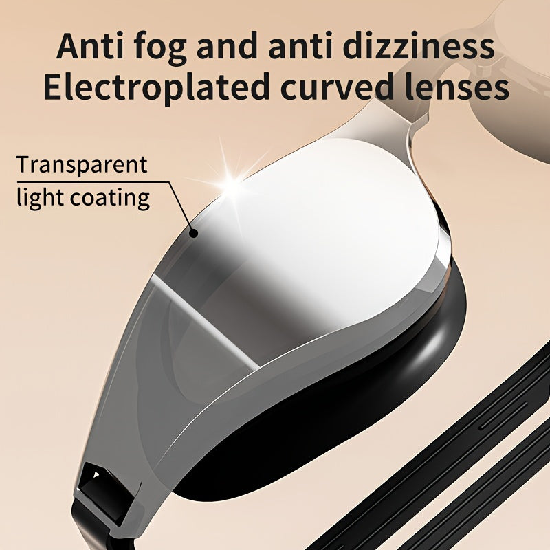 YLIKE™️Sleek Anti-Fog Silicone Swimming Goggles with HD Clarity - Waterproof, Adjustable Strap, Design for Men & Women,