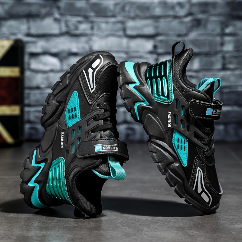 Boy'S ™️Trendy Chunky Shoes, Comfy Non Slip Casual Soft Sole Waterproof Sneakers For Kids Outdoor Activities