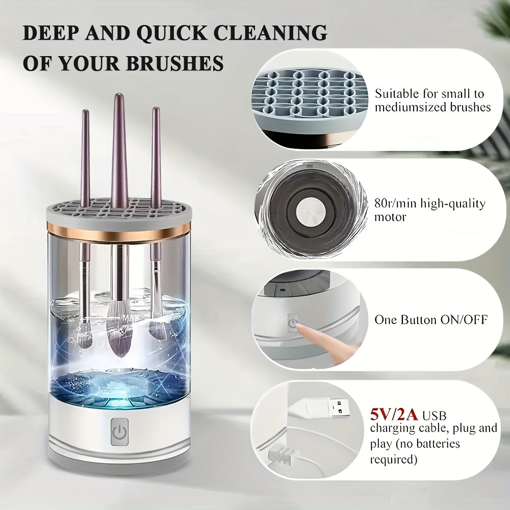 DEEP CLEAN™️Electric Makeup Brush Cleaner Gadget Quick & Efficient, Portable Design,