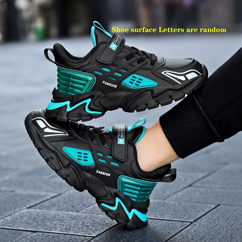 Boy'S ™️Trendy Chunky Shoes, Comfy Non Slip Casual Soft Sole Waterproof Sneakers For Kids Outdoor Activities