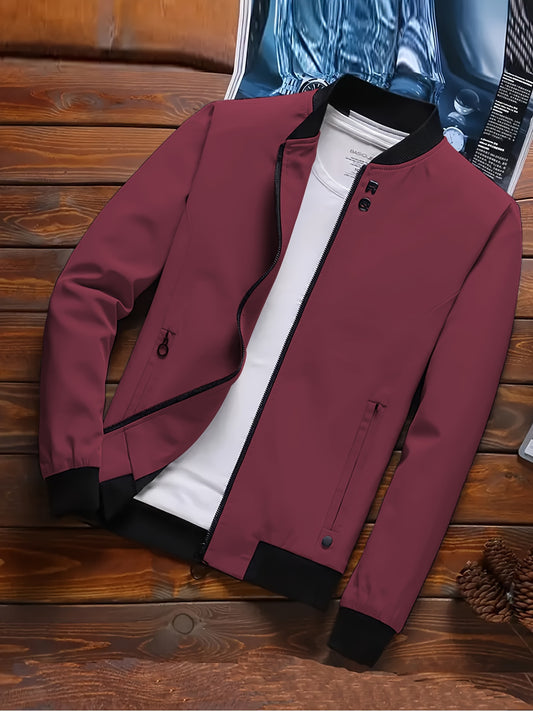 KOAT   men's flight Bomber jacket lightweight   Autumn Men's Zipper Jacket, Versatile and Fashionable,