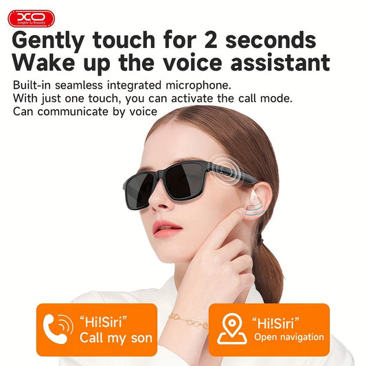 SEESMARTLY ™️Smart Glasses Listenable Songs, Glasses for Men and Woman, 100H Standby Time Long Battery, Athletic/Outdoor UV Protection And Voice Control