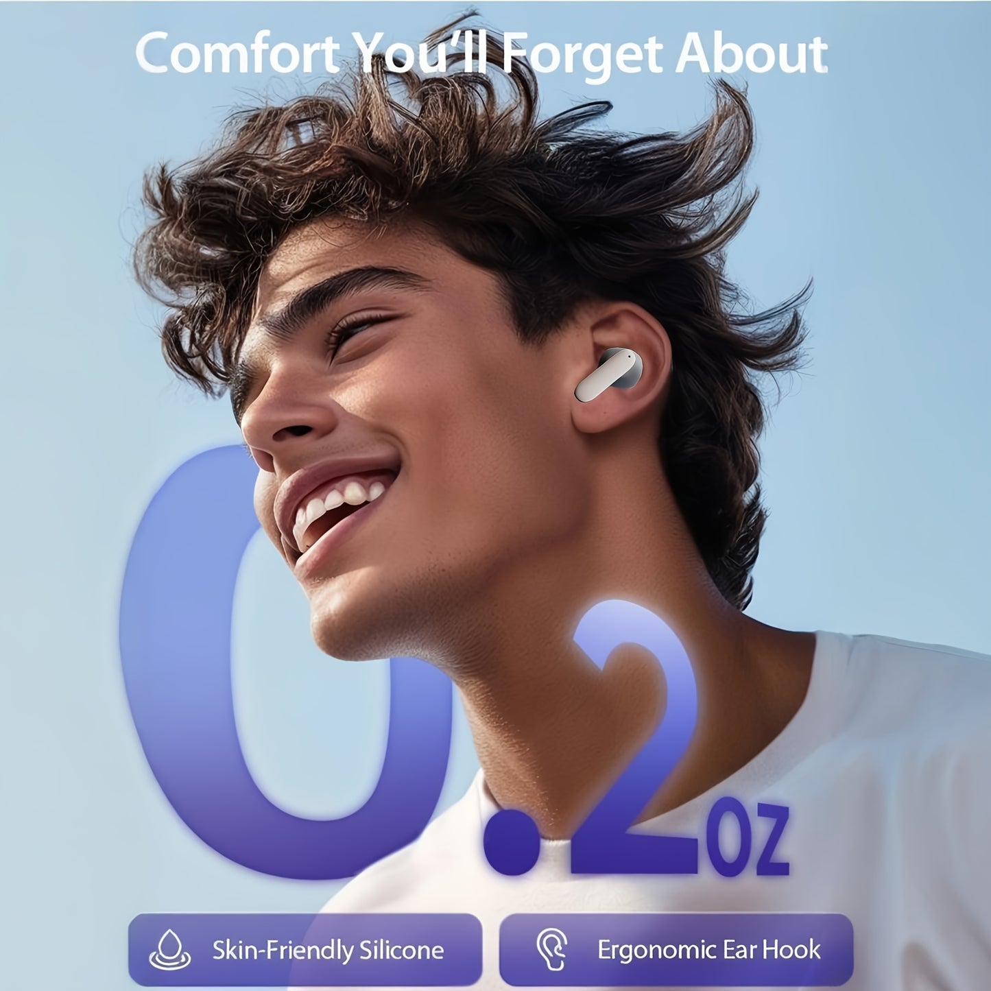 BOOM BOX™️AI Translation Smart Earbuds with 140+ Language Support, ENC Noise-Canceling, Wireless TWS Headphones, Long Battery Life, Music & Call Playback - Black & Orange, Type-C Charging Case Included