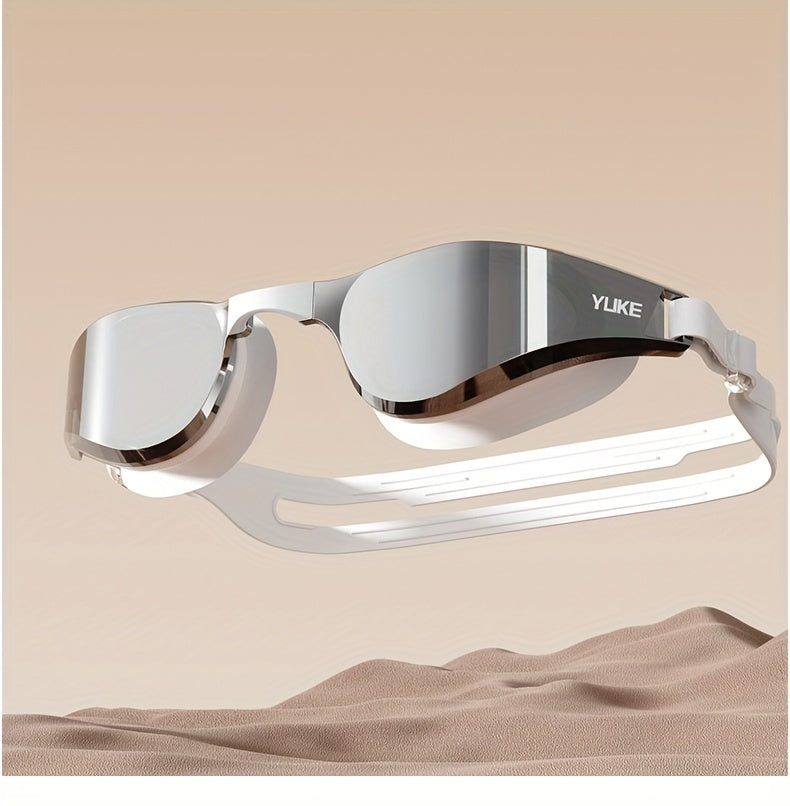 YLIKE™️Sleek Anti-Fog Silicone Swimming Goggles with HD Clarity - Waterproof, Adjustable Strap, Design for Men & Women,