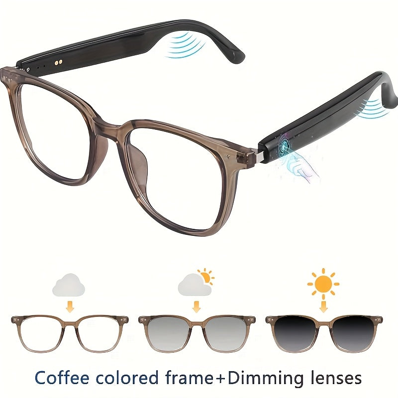 CATCHING ™️Smart Glasses, Touch Control, Built-in Microphone, Rechargeable Battery, Anti-Blue Light, Great for Office, Outdoor, Sports, Driving, Music Playback,