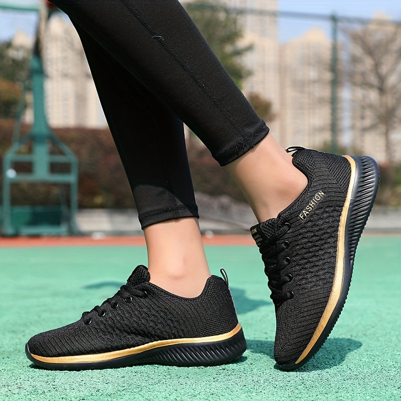 FEET™️Women's Shoes Lightweight Lace-Up Casual Sneakers, Breathable Soft Sole Platform Lace Up Walking Shoes, Comfortable Fashion Footwear plus size