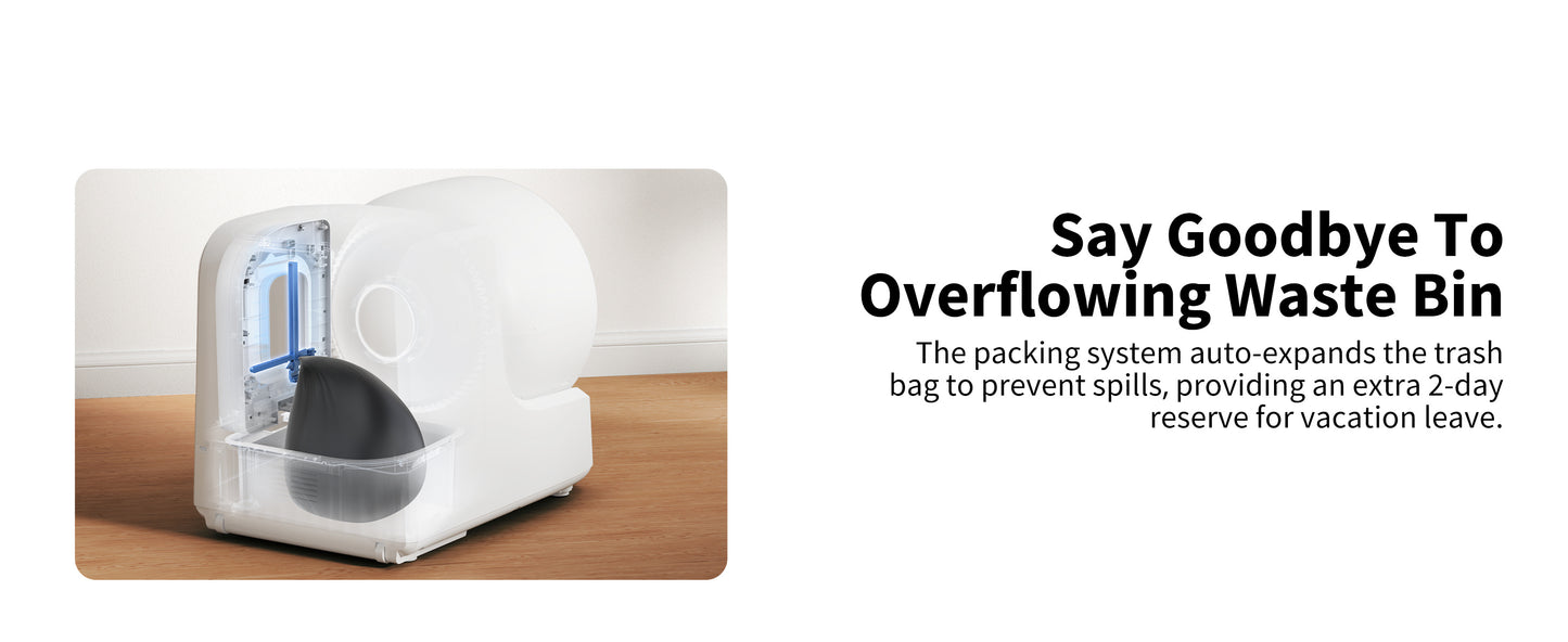 PETKIT™️ 2025 New PUROBOT MAX PRO/ Ultra Self-Packing & AI-Powered Camera Automatic Cat Litter Box, 5G Wi-Fi Self Cleaning Cat Litter Box, True Hands-FrEE