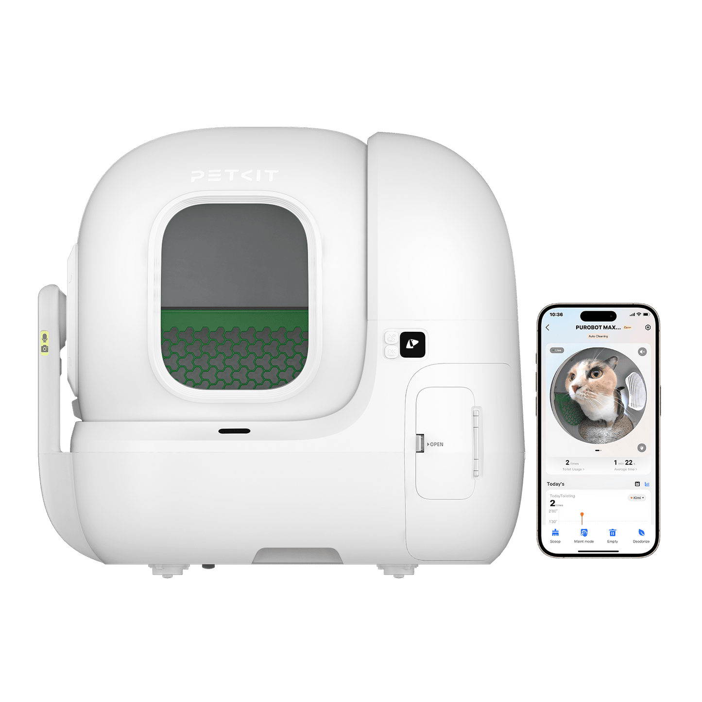 PETKIT™️ 2025 New PUROBOT MAX PRO/ Ultra Self-Packing & AI-Powered Camera Automatic Cat Litter Box, 5G Wi-Fi Self Cleaning Cat Litter Box, True Hands-FrEE