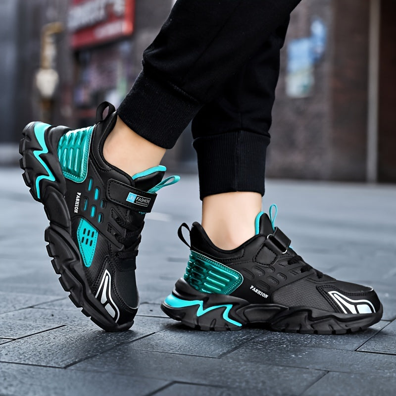 Boy'S ™️Trendy Chunky Shoes, Comfy Non Slip Casual Soft Sole Waterproof Sneakers For Kids Outdoor Activities