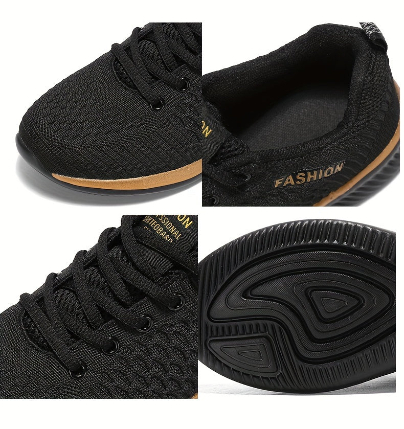 FEET™️Women's Shoes Lightweight Lace-Up Casual Sneakers, Breathable Soft Sole Platform Lace Up Walking Shoes, Comfortable Fashion Footwear plus size