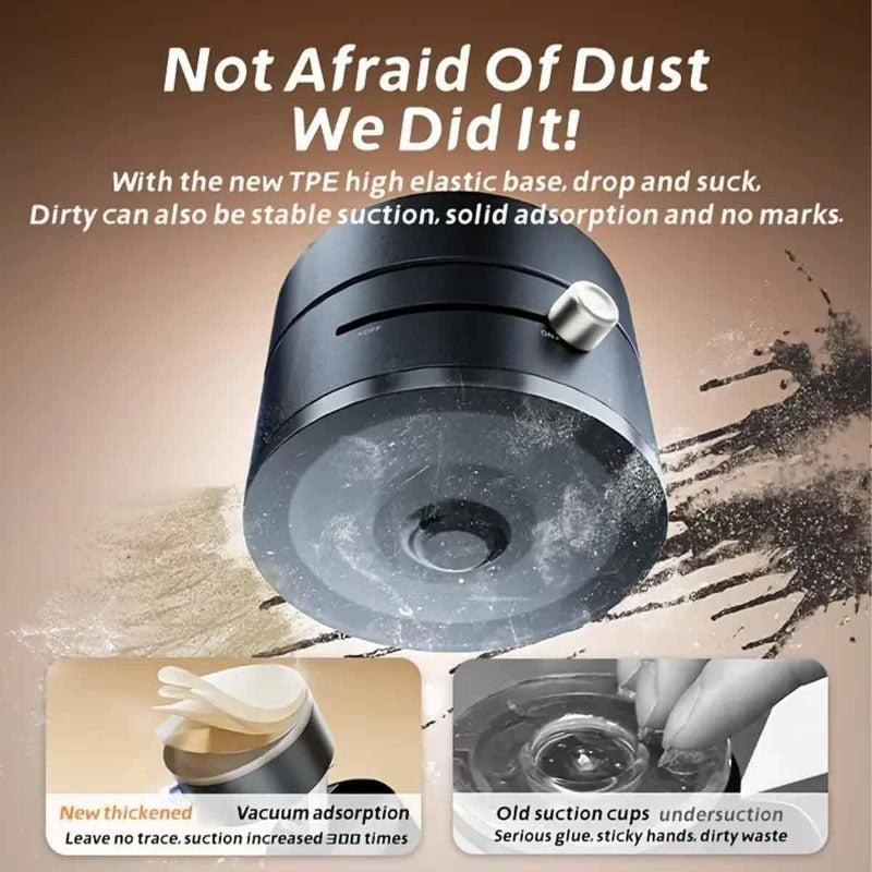 MAGNETIC™️Phone Holder Versatile Foldable Magnetic Vacuum Suction Cup Holder - Hands-Free, Adjustable Metal Mount for Cars, Kitchens, Bathrooms & More - Strong Hold without Battery or Electricity Needed