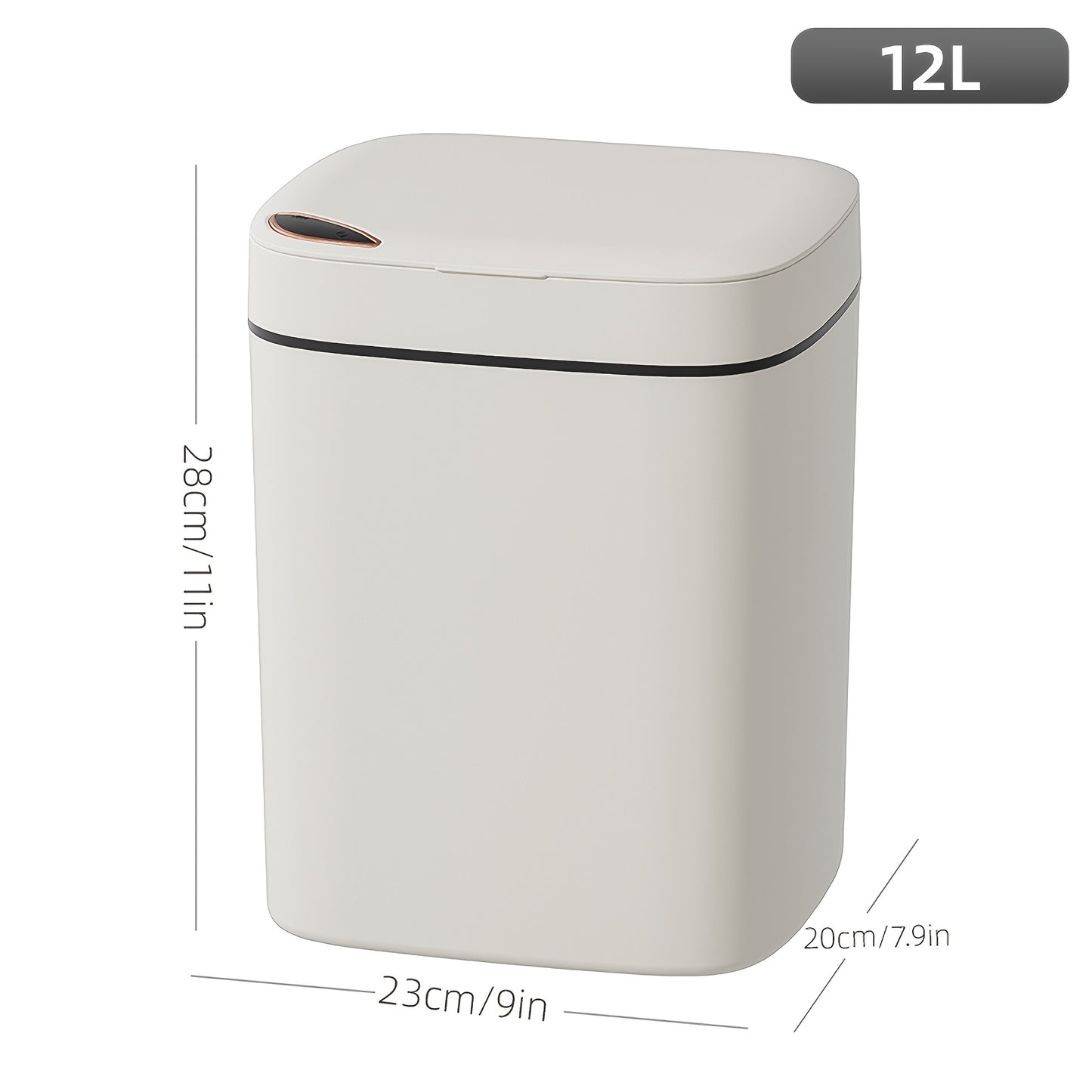 DUMPSTER™️ hands free disposal, Touch-Free Smart Trash Can - Sleek Design, Low Voltage, Easy Clean - Home & Office Compatible, Battery-Operated (Batteries Not Included)