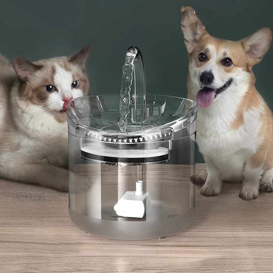 FEEDME™ Smart Pet Water Fountain, Automatic Cat Water Fountain, Transparent Ultra Quiet Cat Water Dispenser for Indoor Cats